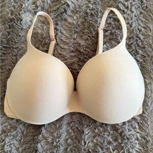 Auden Light Beige Embedded Wire Demi Bra
